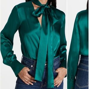 Amanda Uprichard Teal Bodysuit